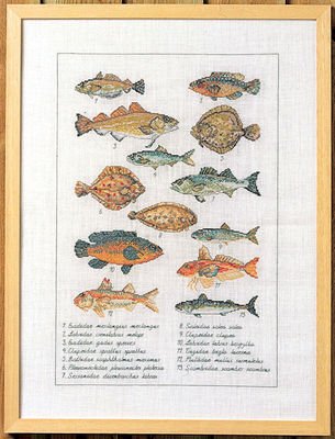 Broderipakning - Fisk