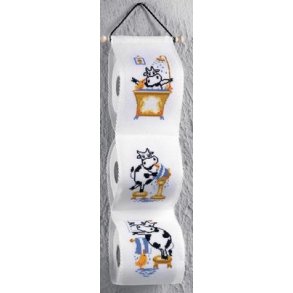 Broderipakning - Toiletrulleholder med ker