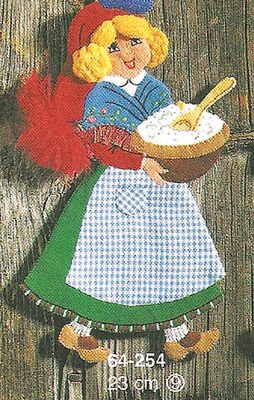 Mnster til filtnisse - Nissemor med grdfad 23 cm