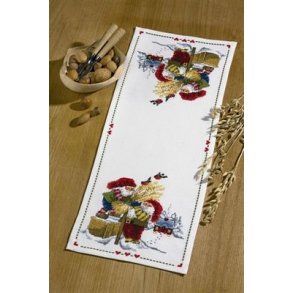 Broderipakning - Julelber - Nisser med juleneg