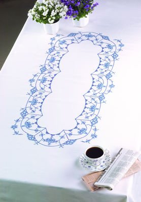 Broderipakning - ptegnet dug - uden garn