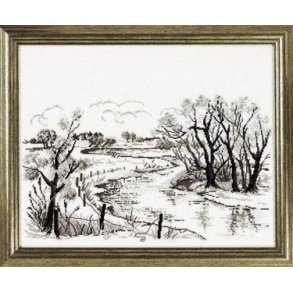 Broderipakning - Vinter i grafik