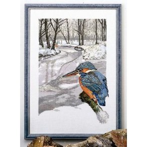 Broderipakning - Isfugl syet p hr