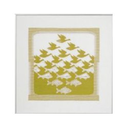 Broderipakning - Escher Fugl og fisk