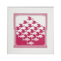Broderipakning - Escher Fugl og fisk