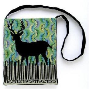 Stramaj pakning - Taske med Hjort ved Skovs - Str. Medium