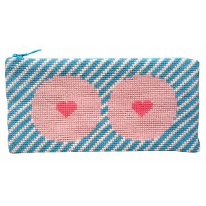 Broderipakning - Clutch/ Brilleetui - Blikfang