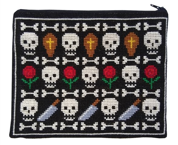 Broderipakning - Clutch / taske - R.I.P. Clutch