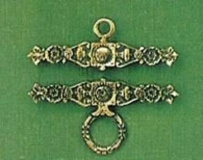 Antik look beslag af messing - 12 cm