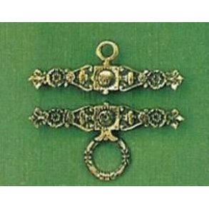 Antik look beslag af messing - 12 cm