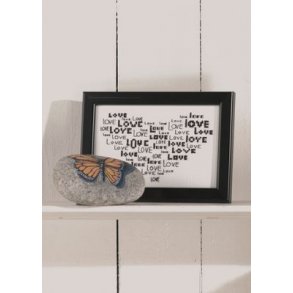 Broderipakning - Billede - Love i hjerte