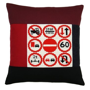 Broderipakning - Pude - Bilpude Trafik I