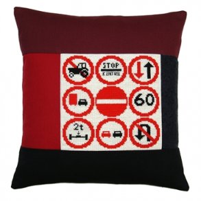 Broderipakning - Pude - Bilpude Trafik I