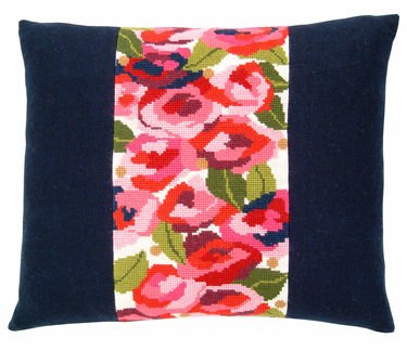 Broderipakning - Pude - Roser