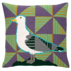 Broderi pakning - pude - Slvmge eller Httemge