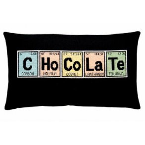 Broderi pakning - grundstof - chocolate