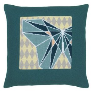 Broderipakning - Pude - Origami sommerfulg