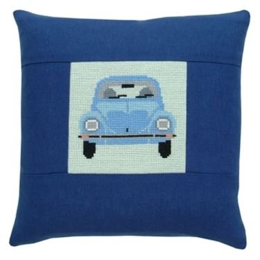 Broderipakning - Bl� eller gul bobbel Folkevogn