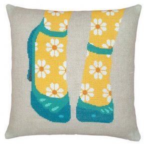 Broderipakning - Pude - Mine yndlingssko