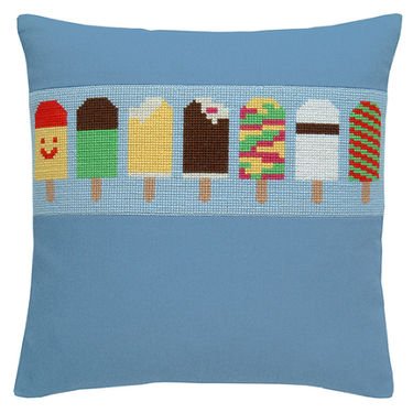 Broderipakning - Pude - Smagen af sommer