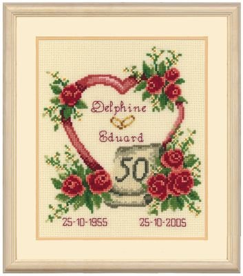 Broderipakning - Guldbryllup