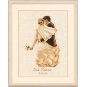 Broderi - Bryllup - Brudepar