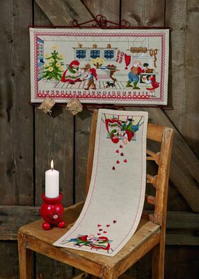 Broderipakning - Julekalender - Nisse kkkenet