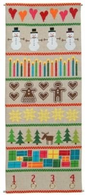 Broderipakning - Julekalender - Farverig jul