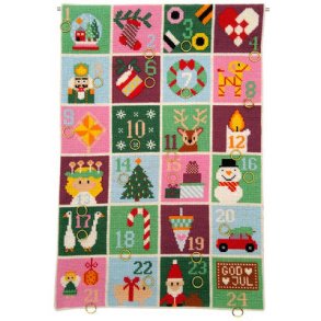 Broderipakning - Stramaj julekalender - Farverig jul