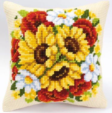 Stramaj - Pude med gule blomster