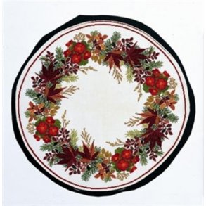 Broderipakning - Begonia med rd kant x