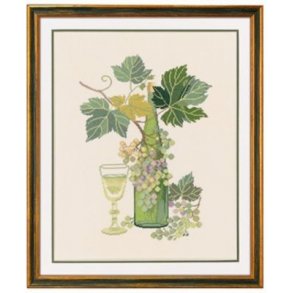 Broderipakning - Hvidvin