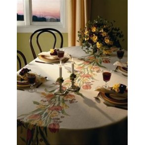 Broderipakning - Dug - Rde tulipaner