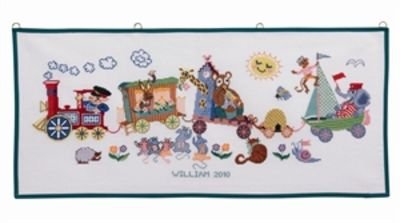 Broderipakning - Tog med dyr