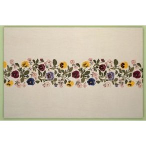 Broderipakning - Stedmoder og bleblomster