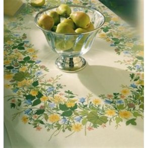 Broderipakning - Dug Sommerblomster