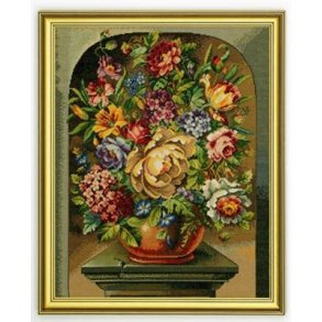 Broderipakning - Blomsteropsats 1