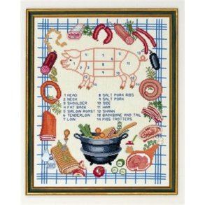 Broderipakning - Gris