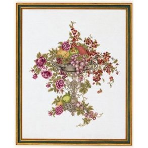 Broderipakning - Opsats med frugter