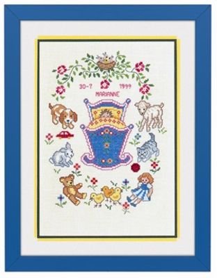 Broderipakning - Vugge og legetj