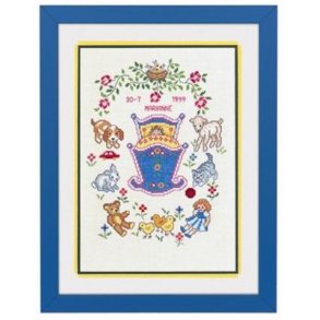 Broderipakning - Vugge og legetj