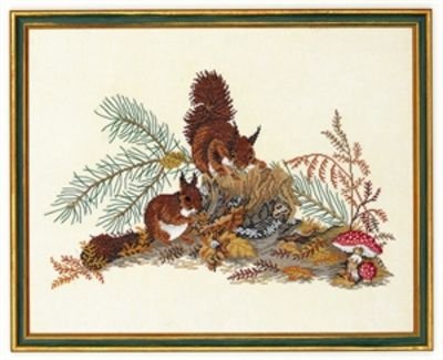 Broderipakning - Egern p trstub