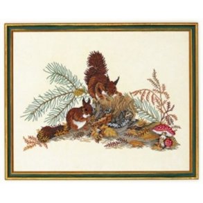 Broderipakning - Egern p trstub