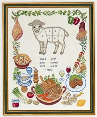 Broderipakning - Lam