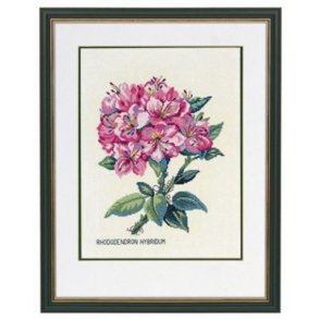 Broderipakning - Rhododendron pink