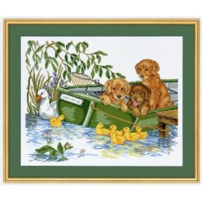 Broderipakning - Hundehvalpe i bd