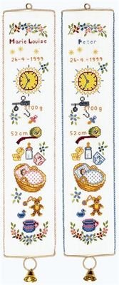 Broderipakning - Klokkestreng fdsel III