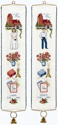 Broderipakning - Konfirmation 7 - Dreng og pige