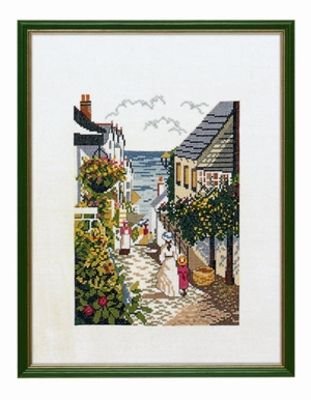 Broderipakning - By ved havet