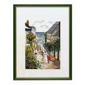 Broderipakning - By ved havet